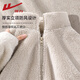 回力（Warrior）舒棉絨立領(lǐng)開衫女2025年冬季雙面絨加絨加厚保暖鎖溫珊瑚絨外套