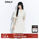 ONLY法式收腰顯瘦翻領(lǐng)短款牛仔連衣裙女|123142050  J2G 米白色ECRU S 160/80A