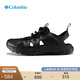 Columbia哥倫比亞戶(hù)外25春夏新品男子抓地緩震旅行運動(dòng)涼鞋BM0341 010黑色 43 (28cm)