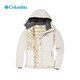 Columbia哥倫比亞羽絨服女秋冬戶(hù)外金點(diǎn)熱能反射保暖外套XR8598 米白色 XL