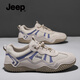 Jeep吉普休閑鞋男秋冬新款一腳蹬透氣軟底豆豆鞋戶(hù)外防滑軟底運動(dòng)鞋男 米蘭 【標準運動(dòng)鞋碼】 41