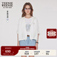 Teenie Weenie小熊牛仔外套2025夏季新款輕薄小個(gè)子短款上衣白色女 白色 S