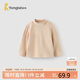 童泰（TONGTAI）女寶寶打底衫冬季女童加絨高領(lǐng)上衣女孩長(cháng)袖休閑衣服燕麥110cm