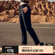伯希和抓絨褲男女秋防風(fēng)保暖休閑長(cháng)褲搖粒絨直筒戶(hù)外運動(dòng)衛褲 女曜石黑 L
