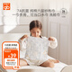 好孩子（gb）紗布方巾6層3條裝7A抗菌純棉口水巾超柔軟寶寶洗臉巾30*30cm 藍