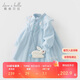 戴維貝拉（DAVE＆BELLA）兒童裙子春秋裝女童國風(fēng)漢服連衣裙寶寶網(wǎng)紗公主裙