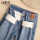 絲柏舍高腰牛仔褲2025冬裝新款女裝時(shí)尚修身顯瘦加絨小腳褲