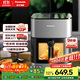 松下（Panasonic）多功能全景可視窗 家用全自動(dòng)無(wú)油大容量 無(wú)需翻面 空氣炸鍋 NF-HC500-S