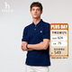 哈吉斯（HAZZYS）男裝 25夏PHIZ多色棉短袖POLOASTZE0CBI21 絲帶藍(lán)BN XL（180/100A