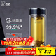 希諾（HEENOOR）雙層抗菌玻璃杯男女士隔熱鵝蛋高顏值高檔帶濾網(wǎng)茶杯車載便攜水杯 紫羅蘭280ml