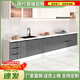 愛(ài)派森大理石櫥柜巖板臺面家用廚房灶臺一體柜304不銹鋼水槽農村出租房 【升級進(jìn)口加厚巖板櫥柜】 80雙門(mén)平面款