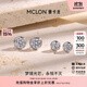 曼卡龍泡泡夢(mèng)境鉑金培育鉆石耳釘耳飾耳環(huán)送老婆送女友禮物 泡泡夢(mèng)境 【一對(duì)主石0.6ct】【VS/DE】