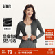 森馬（Semir）針織開(kāi)衫女短款緊身顯瘦正肩秋季溫柔系純色圓領(lǐng)上衣101524106001