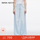MISS SIXTY【免費改褲】2025春季新款牛仔褲女寬松闊腿長(cháng)褲美式復古街頭風(fēng) 淺藍 27