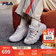 斐樂(lè )（FILA）官方松餅鞋女鞋老爹鞋運動(dòng)鞋2025秋季新款鞋子厚底休閑鞋 微白-WW 37.5