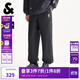 杰克·瓊斯（JACK&JONES）【NBA聯(lián)名】25年男裝秋季新款衛褲男寬松束腳休閑排扣運動(dòng)長(cháng)褲子 E44黑砂色 常規 36 185