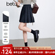 百圖betu女裝2025春季新款半身裙時(shí)尚學(xué)院風(fēng)顯瘦百褶裙裙子女2501T52 寶蘭 S