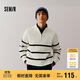森馬（Semir）森柔|毛衫男冬季含羊毛針織衫半開(kāi)襟毛衣情侶內搭101724107206