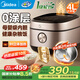 美的（Midea）電飯煲 0涂層316L不銹鋼內膽無(wú)涂層第二代新一級能效家用智能高端IH多功能電飯鍋適用4-5-6個(gè)人 【零涂層不脫落】健康好米飯 4L