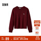 森馬（Semir）史努比系列毛衣女冬彩點(diǎn)含羊毛插肩袖繡花圓領(lǐng)套頭衫101724107025