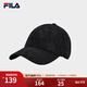 FILA 斐樂(lè )官方男帽棒球帽2025秋新款時(shí)尚休閑運動(dòng)帽遮陽(yáng)帽鴨舌帽 正黑色-BK XS