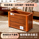 貝爾萊德實(shí)木電火桶家用火桶取暖器烤火箱火箱暖腳神器桌下烤火桶電熱深桶電暖暖腳器箱烤腳爐電火盆 45*32CM