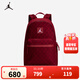 NIKE  JORDAN 耐克AJ雙肩背包男女大學(xué)生書(shū)包滿(mǎn)印格紋大學(xué)生電腦包 杰斯特紅 8/20【43*31*15cm 約20L】