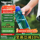 特百惠（Tupperware）樂(lè )活750ML塑料杯夏季男女學(xué)生運動(dòng)水杯子大容量便攜雙飲 高雅藍