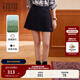 Teenie Weenie小熊女裝半身裙2025年秋季新款少女感學(xué)院純色百褶裙 藏青色 M