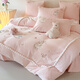 兔子冬季加厚牛奶絨四件套少女兒童雙面珊瑚絨被套公主風(fēng)卡通床品 牛奶絨-花間小兔粉-送抱枕 1.8m 床單款 （被套200*230cm）