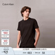 Calvin KleinJeans【吸濕速干】25早秋新款男士ck戶(hù)外運動(dòng)純色短袖T恤40CM224 UB1-太空黑 L