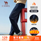 駱駝（CAMEL）加絨運動(dòng)褲男寬松休閑直筒針織長(cháng)褲 J13CAVL6034 墨藍 L