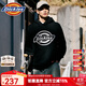 dickies【經(jīng)典款】衛衣 logo印花連帽棉毛圈布衛衣休閑衛衣730 黑色 L