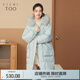 愛(ài)居兔冬季新款多色時(shí)尚高級感連帽羽絨服EWRAD4N776A 淺藍M7 155/80A/S
