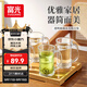 富光茶杯水杯玻璃杯套裝泡茶杯涼水杯啤酒杯牛奶杯家用耐高溫四只裝