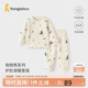 童泰（TONGTAI）嬰兒內衣套裝秋冬寶寶肩開(kāi)高腰兒童衣服TS43J198-DS藍色100cm