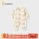 童泰（TONGTAI）嬰兒連體衣秋冬季純棉保暖寶寶衣服新生兒哈衣爬服睡衣棕色73cm