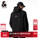 杰克·瓊斯（JACK&JONES）男裝潮流秋季外套男士連帽防風(fēng)上衣戶(hù)外休閑夾克短款百搭外套男 E41黑色 M (175)