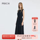 PRICH法式赫本風(fēng)一字領(lǐng)吊帶背心連衣裙2025夏季新款氣質(zhì)小黑裙女 19黑色 S (160)