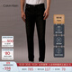 Calvin KleinJeans四季款男士休閑ck黑色洗水微彈合體楔形錐形牛仔褲J322277 1BY-牛仔黑 32
