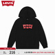Levi's【特價(jià)來(lái)襲】李維斯女士春季時(shí)尚美式經(jīng)典潮流時(shí)尚寬松衛衣 黑色（1) XS