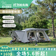 vidalido維達利多戶(hù)外露營(yíng)別墅帳篷兩室一廳雙層防雨防曬超大自動(dòng)家庭帳篷 白色大號別墅帳|鈦銀涂層