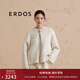 ERDOS 圓領(lǐng)雙提羊絨外套百搭軟糯保暖寬松時尚女短外套 白 S 160/80A