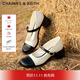 CHARLES&KEITH圓頭一字帶粗跟瑪麗珍鞋女婚鞋子女鞋生日禮物送女友CK1-60580280 Multi綜合色 37