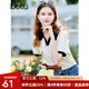 百圖betu女裝夏季新款T恤時髦拼色polo領(lǐng)寬松百搭T恤女2303T13 米白 M