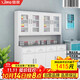 信京西藥柜醫務(wù)室器械柜藥品調劑臺鋼制儲物柜 1800*1500*500mm灰白