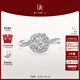 DR求婚鉆戒K金 BELIEVE簡奢款 結(jié)婚鉆石戒指群鑲扭臂節(jié)日禮物 TOP*【共約24分】10分H色SI1
