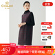 喬萬(wàn)尼秋冬新品綿羊毛黑紅蘇蘭格設計經(jīng)典休閑彈力面料連衣裙 蘇格蘭格 L