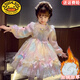 G.duck小黃鴨女童洛麗塔公主裙小女孩秋裝25新款兒童蓬蓬彩虹網(wǎng)紗連衣裙 幻彩M650【冬款加絨】 120 碼建議身高110-120cm