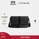 蔻馳（COACH）新款男士經(jīng)典標志LEAGUE信使包單肩斜挎男包 木炭灰色 經(jīng)典標識